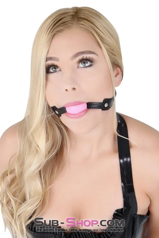 1815R-SIS      Pretty Sissy Boi Beginner's Fetish Mistress Pink Rubber Ballgag
