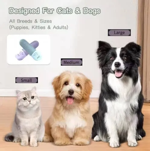 4Pcs 360° Pet Finger Toothbrush