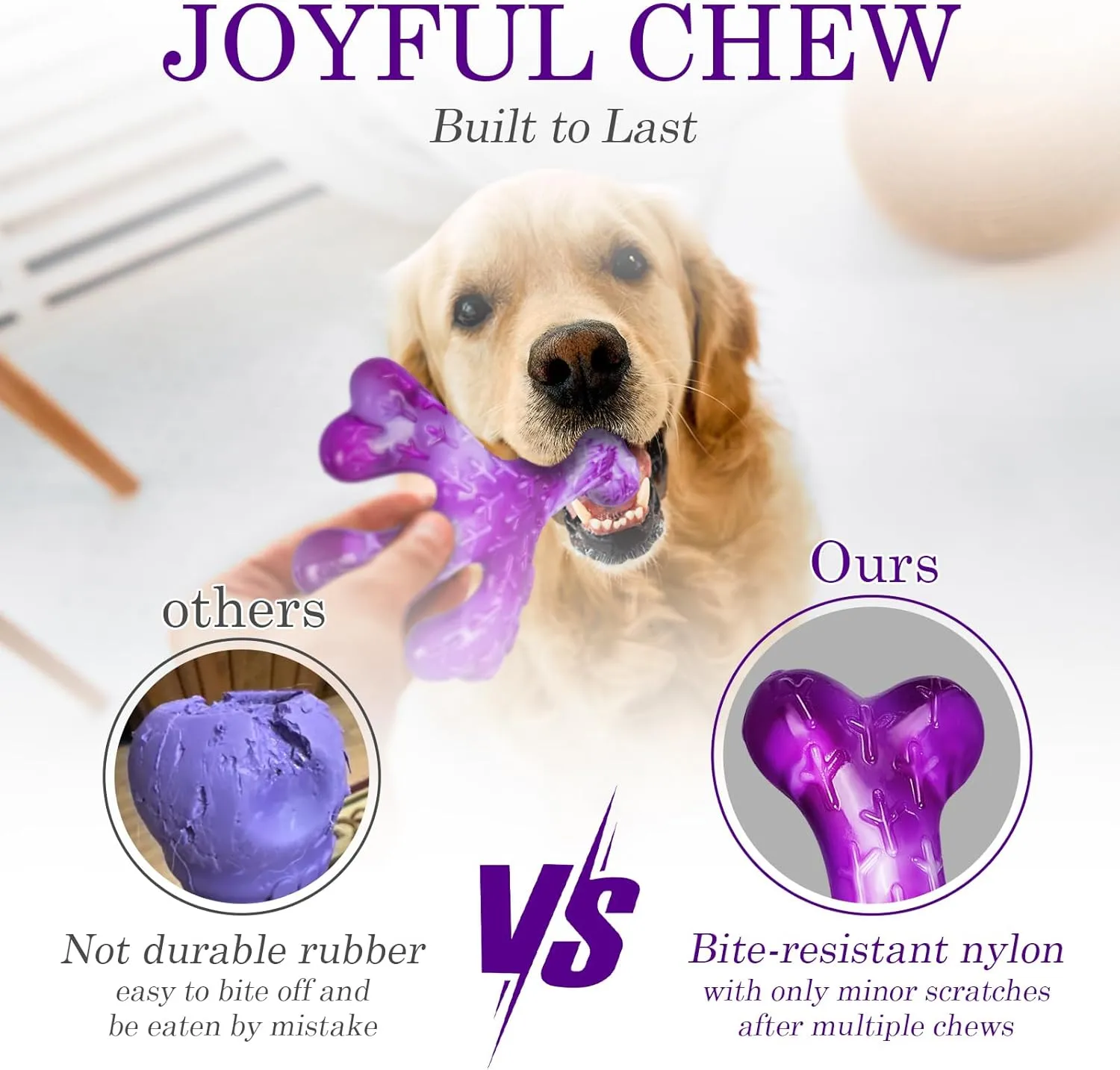 Aggressive Chewers Dog Chew Toys, 2 Pack Tough Dog Toys for Aggressive Chewers Large Breed, Indestructible Dogs Toy for Gift, Interactive to Keep Them Busy