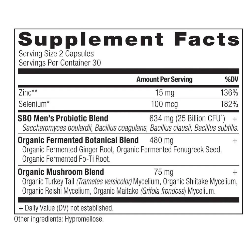 Ancient Nutrition SBO Probiotics Men's 60 Capsules
