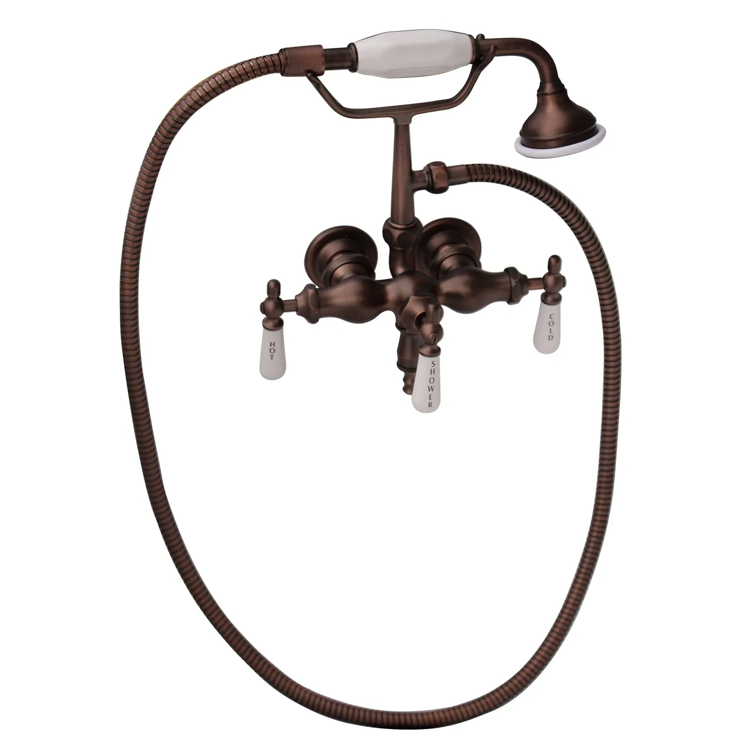 Andover 60″ Acrylic Roll Top Tub Kit in Bisque – Oil Rubbed Bronze Accessories