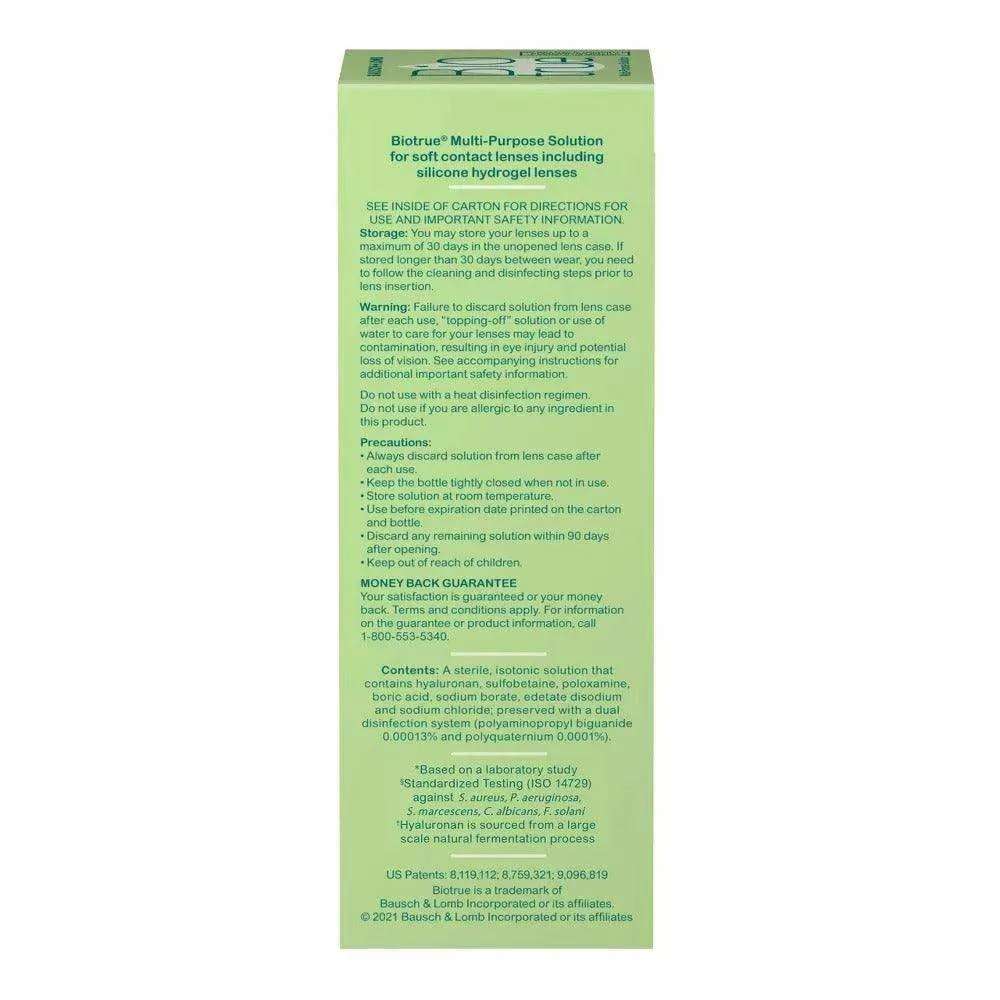 Bausch   Lomb Biotrue Contact Lens Solution - 4oz