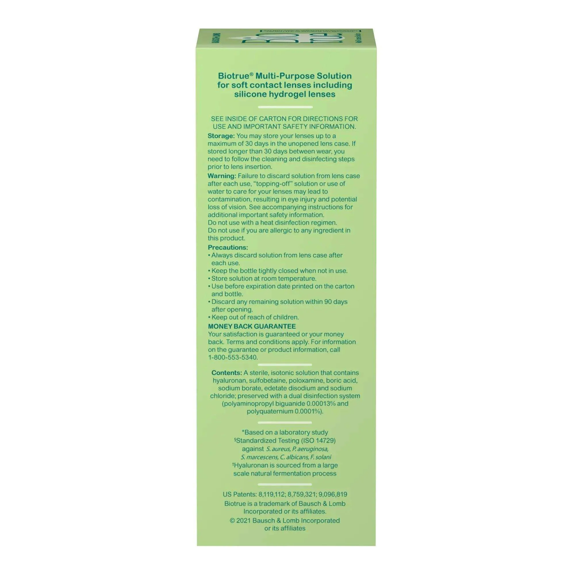 Bausch   Lomb Biotrue Multi-Purpose Contact Lens Solution Travel Size - 2 oz