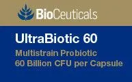 Bioceuticals UltraBiotic 60 Multistrain Probiotic 60 Billion CFU per Capsule