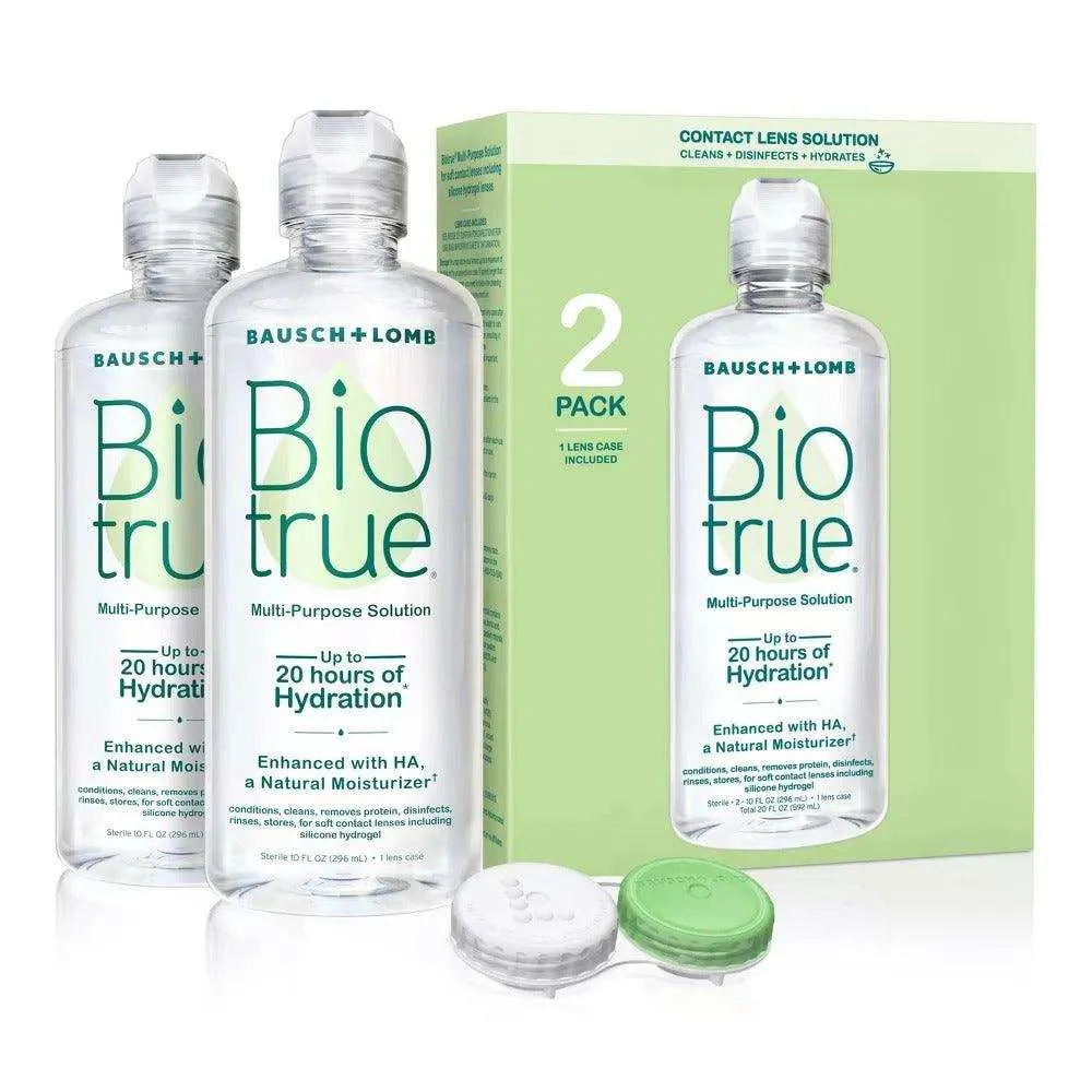 Biotrue Contact Lens Solution = 2 Pack 10oz Each