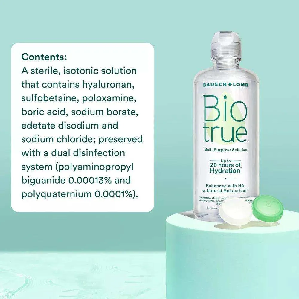 Biotrue Contact Lens Solution = 2 Pack 10oz Each