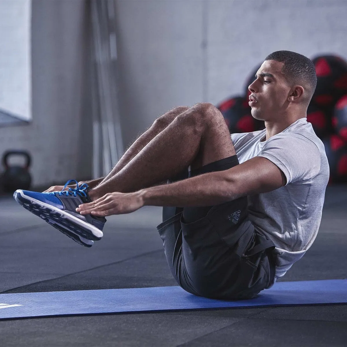Blue Adidas Fitness Mat