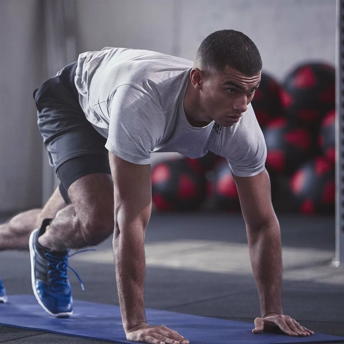 Blue Adidas Fitness Mat