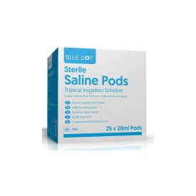 Blue Dot Sterile Saline Pods- 25 Pods