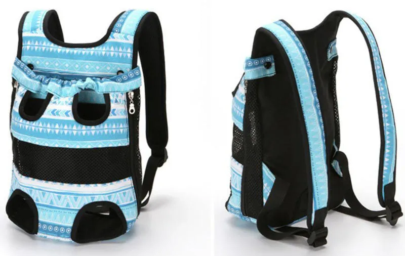Breathable four legged dog backpack
