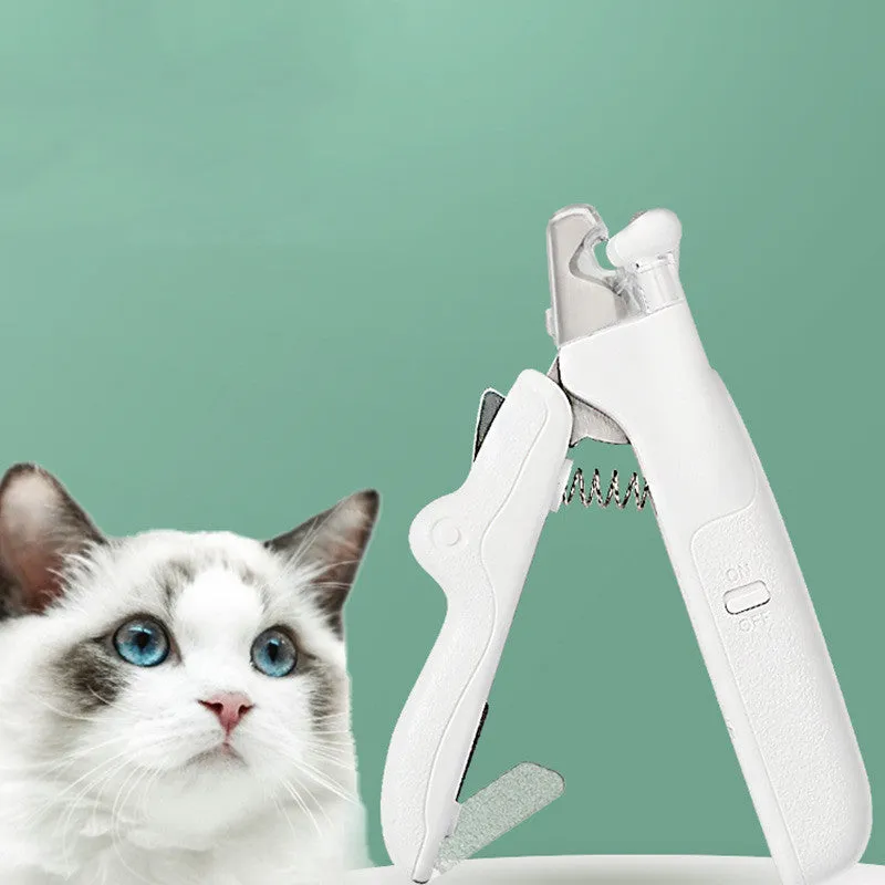 BrightClip Pet Nail Clippers: Professional Trimmer Tool with LED Light for Dogs and Cats - The Nevermore Grooming Supplies