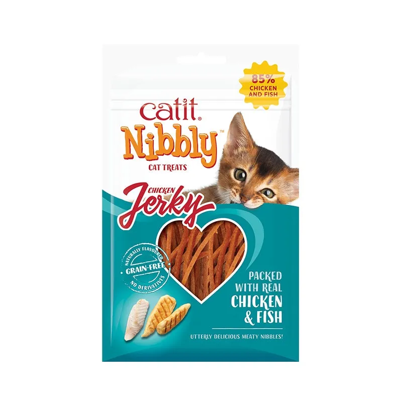 Catit Nibbly Jerky Chicken and Fish