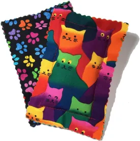 Catnip Pillow Sacks Two Pack Crazy Cat - Handmade in The USA