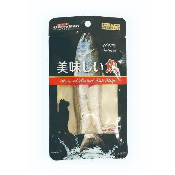 CattyMan Steamed/Baked Fish Strips - Shishamo 25g