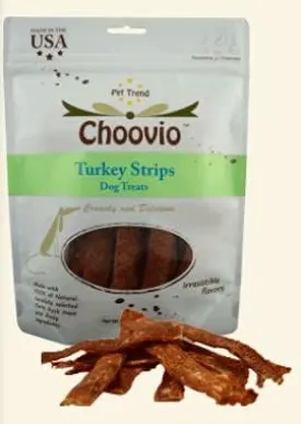 Choovio Turkey Strips 4oz Made in USA Dog Treats