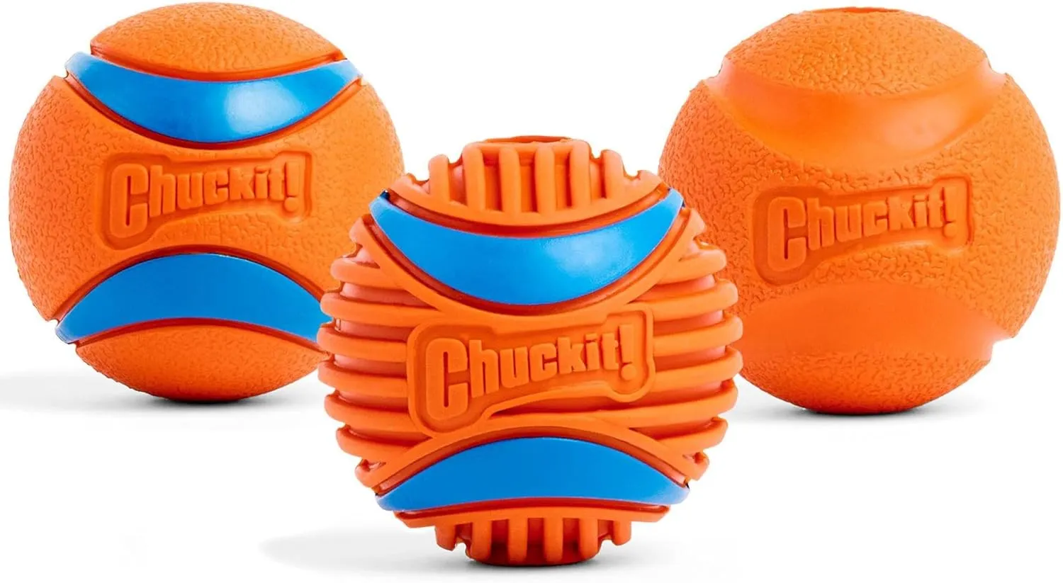 Chuckit! Dog Balls - Interactive Dog Toys, High-Bounce Fetch Ball, Floating Ultra and Rugged Balls, Durable - Size Medium, 2.5-inch Diameter, Set of 3