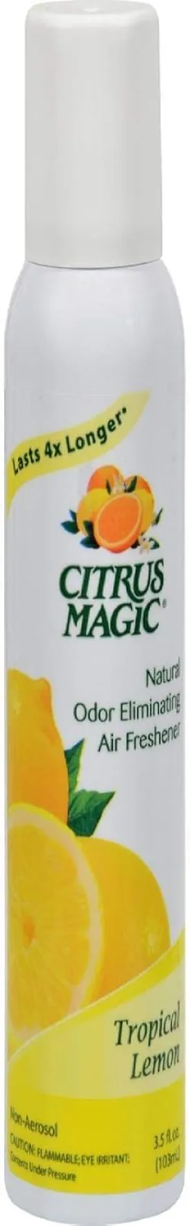 Citrus Magic Natural Odor Eliminating Air Freshener Spray, Tropical Lemon, 3-Ounce