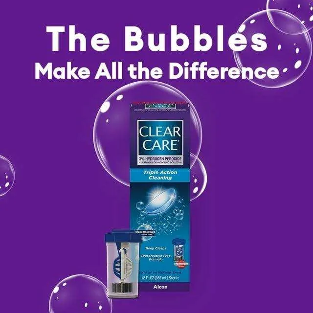Clear Care Plus HydraGlyde Cleaning and Disinfecting Solution - 12 oz