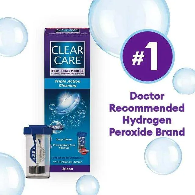 Clear Care Plus HydraGlyde Cleaning and Disinfecting Solution - 12 oz
