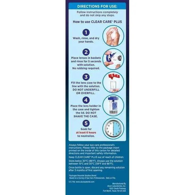 Clear Care Plus HydraGlyde Cleaning and Disinfecting Solution - 12 oz