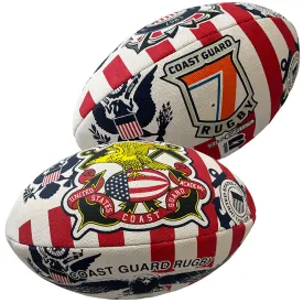 Coast Guard Stripes Rugby Ball - Size 5