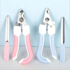 Comfortable Pet Cat & Dog Nail Clippers/Cutter Set With File Angle Shape Nail Cutter