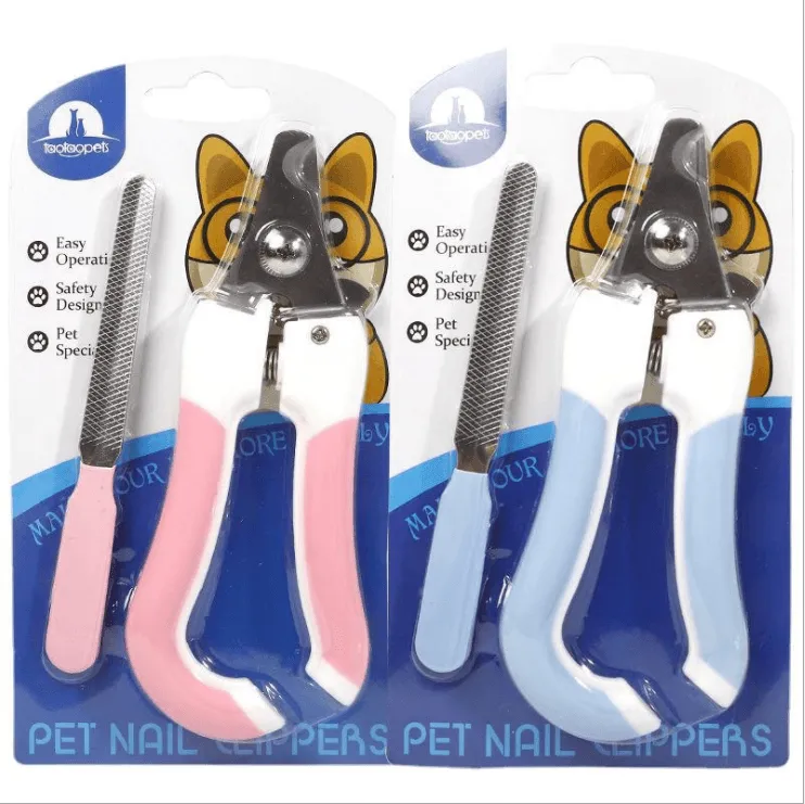 Comfortable Pet Cat & Dog Nail Clippers/Cutter Set With File Angle Shape Nail Cutter