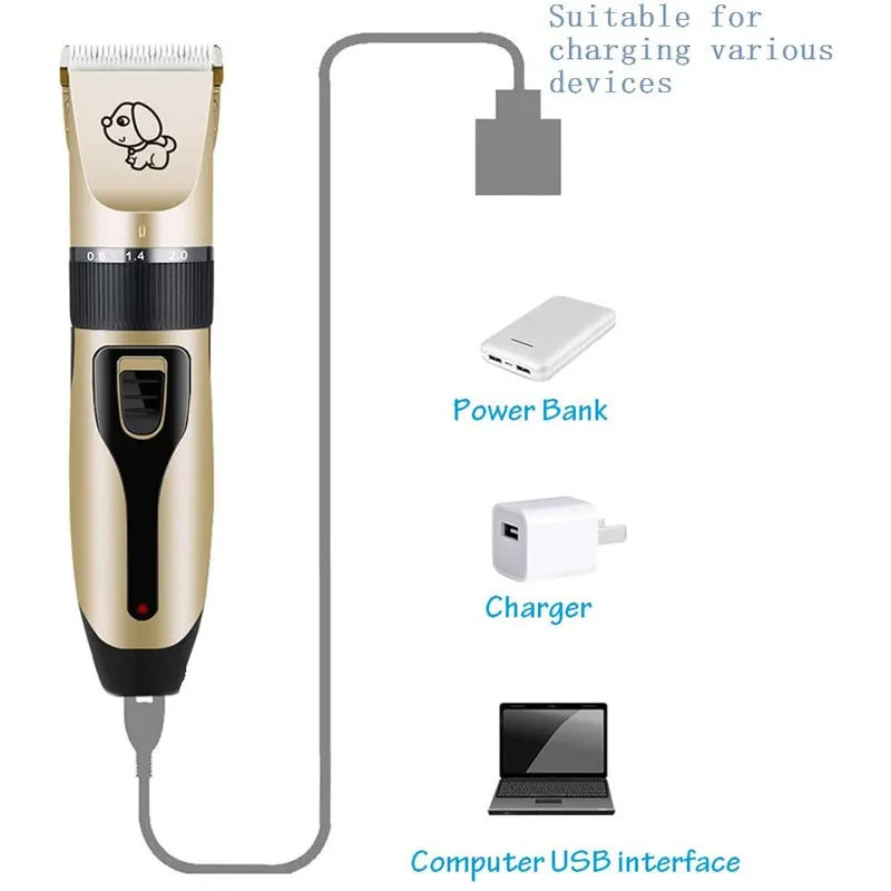 Cordless Electric Dog Clipper Set