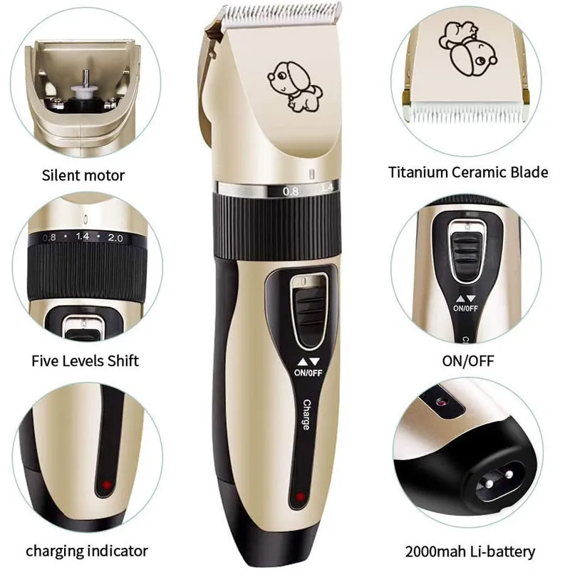 Cordless Electric Dog Clipper Set