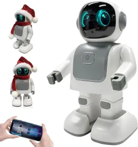 Dancing Robot Speaker-Dancing Robot Toys for Kids, Portable Dancing Bluetooth Speaker, Intimate Companion for Adults&Kids, Programmable Interactive Toys with Android&iOS APP Remote