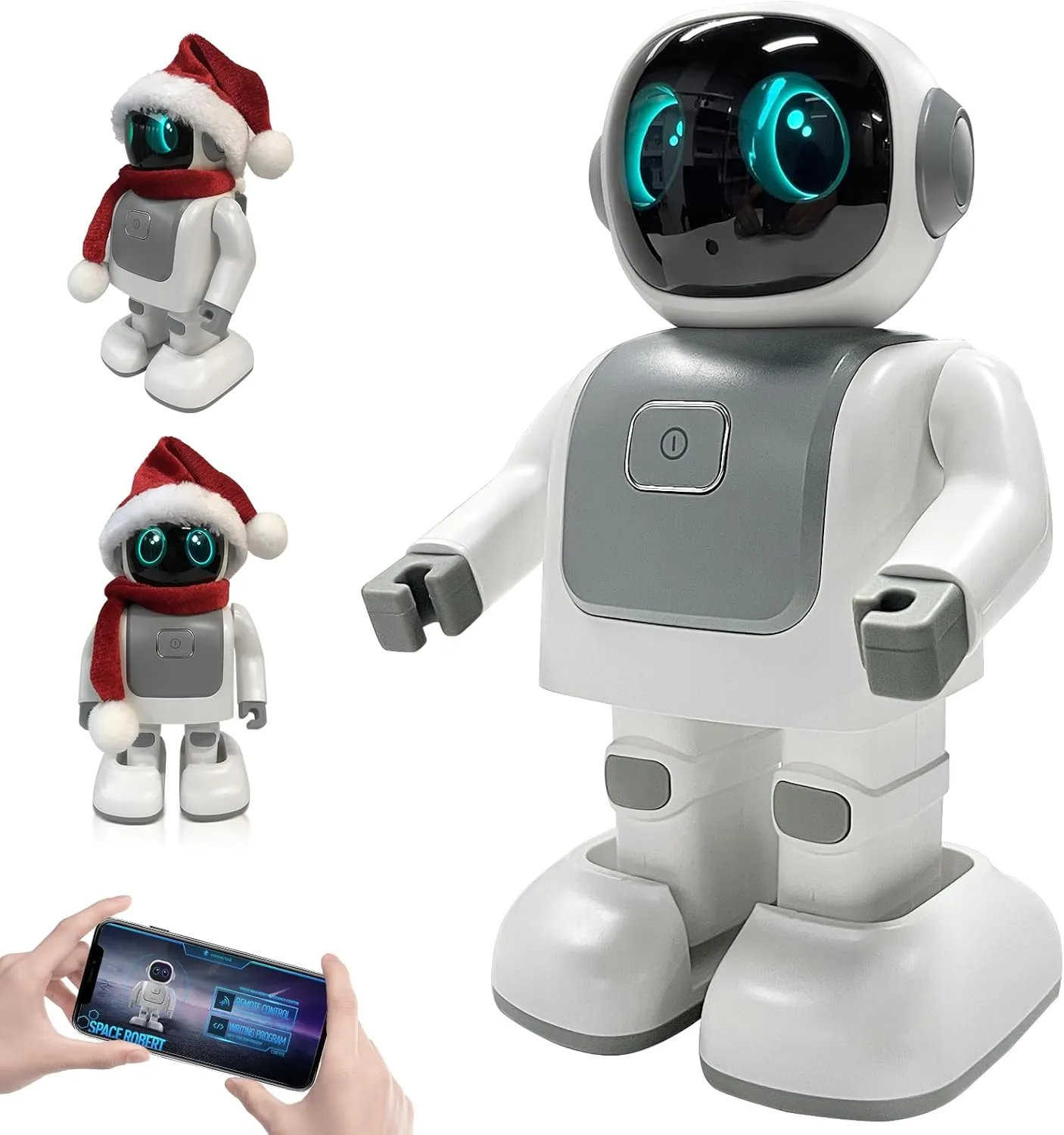 Dancing Robot Speaker-Dancing Robot Toys for Kids, Portable Dancing Bluetooth Speaker, Intimate Companion for Adults&Kids, Programmable Interactive Toys with Android&iOS APP Remote