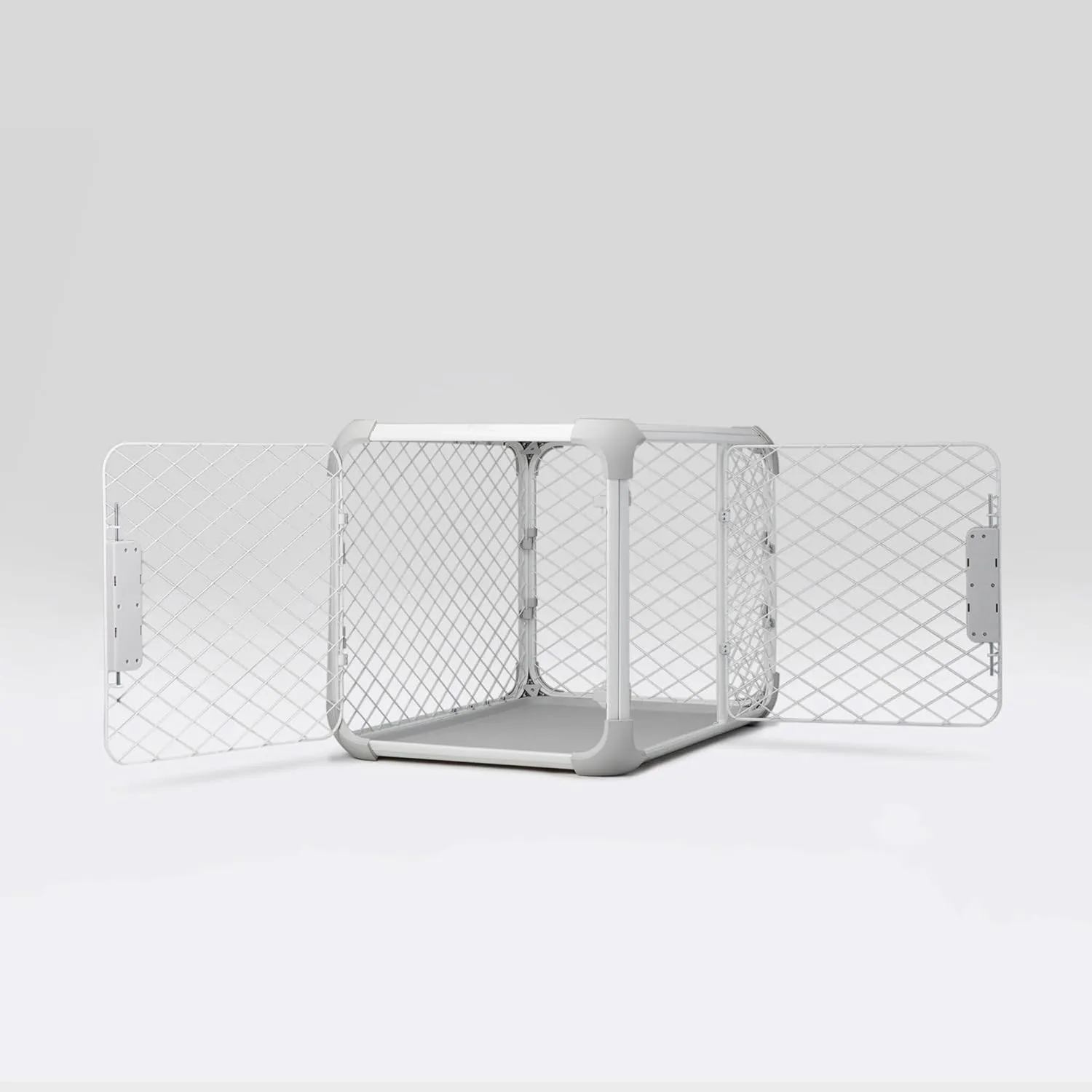 DIGGS Evolv Dog Crate - Slim, Durable Dog Kennel with Removable Ceiling Panel and Modular Design - Safe, Stylish, and Convenient (Ash, Extra Large)