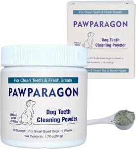 Dog Teeth Cleaning Powder - Targets Tartar & Reduces Plaque & Bad Breath, Dog Dental Powder - Teeth Cleaning Made Easy Eliminate, Dog Dental Care - Formulated for Small Dogs PP029