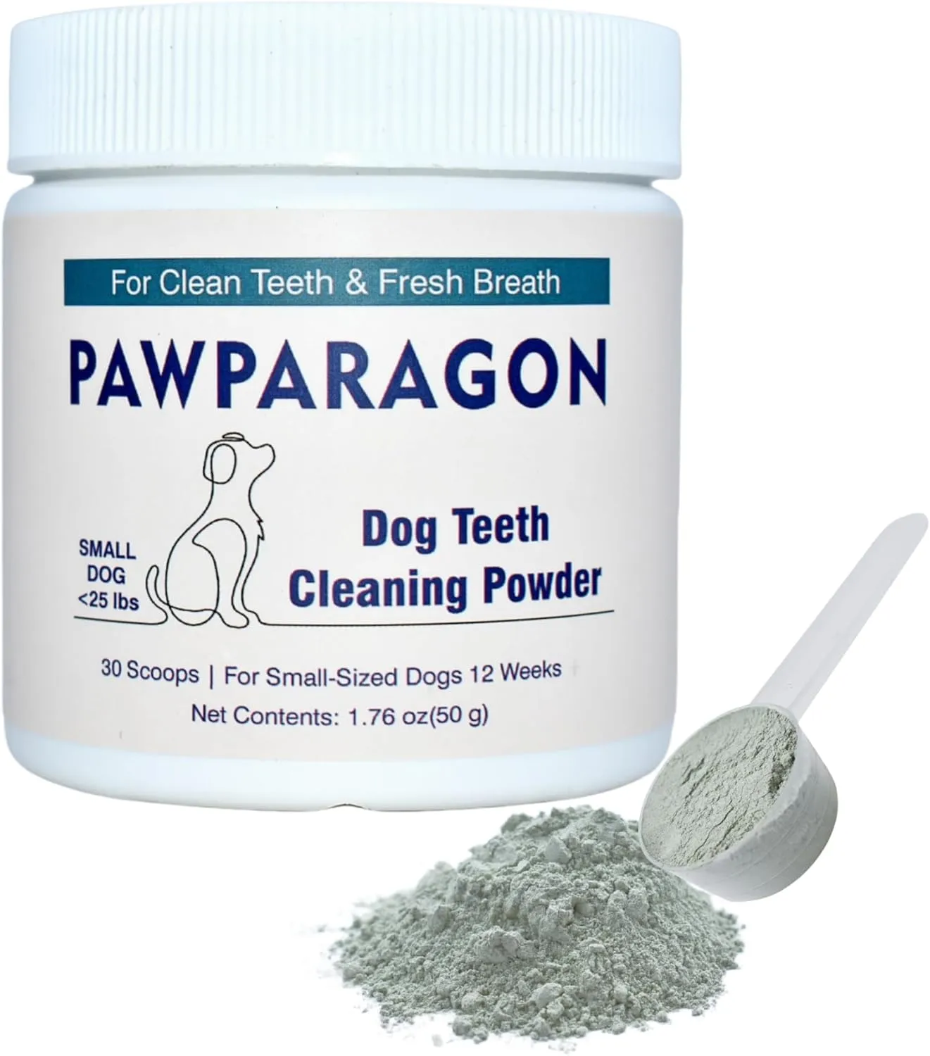 Dog Teeth Cleaning Powder - Targets Tartar & Reduces Plaque & Bad Breath, Dog Dental Powder - Teeth Cleaning Made Easy Eliminate, Dog Dental Care - Formulated for Small Dogs PP038