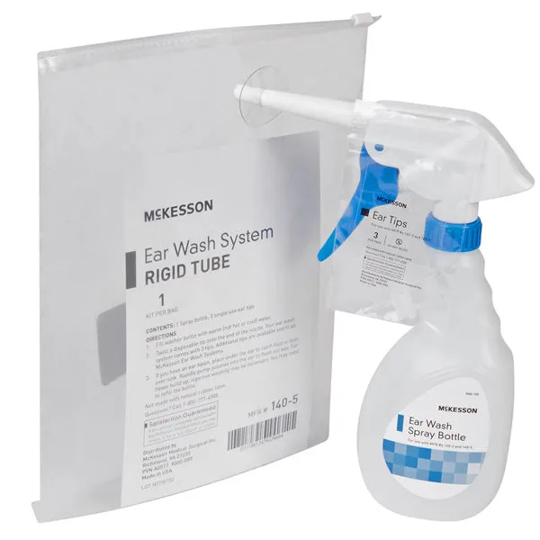Ear Wash System Spray Bottle Rigid Tube with 3 Disposable Tips