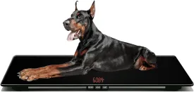 Extra Large Dog Scale & Postal Use - 220lbs Heavy Duty Dog Weight Scale with Tempered Glass Platform, 31.5" Veterinary Animal Scale for XL Breed Dogs, Packages & Veterinary Clinics (Black)