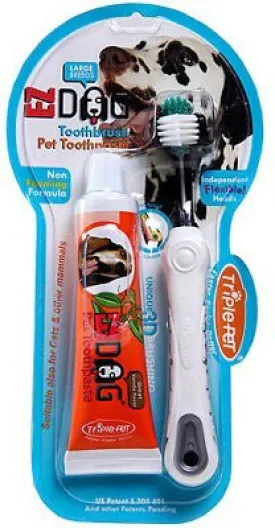 Ez Dog Triple Pet Dental Kit For Large Breeds