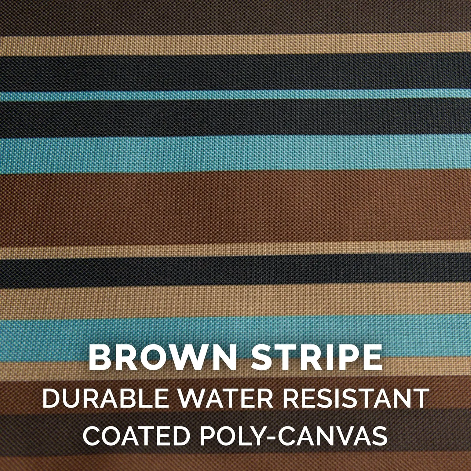 Furhaven Water-Resistant Memory Foam Dog Bed for Large/Medium Dogs w/ Removable Washable Cover, For Dogs Up to 55 lbs - Indoor/Outdoor Striped Print Mattress - Striped Espresso, Large