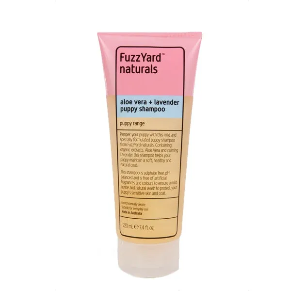 FuzzYard Aloe Vera and Lavender Puppy Shampoo for Dogs 220ml