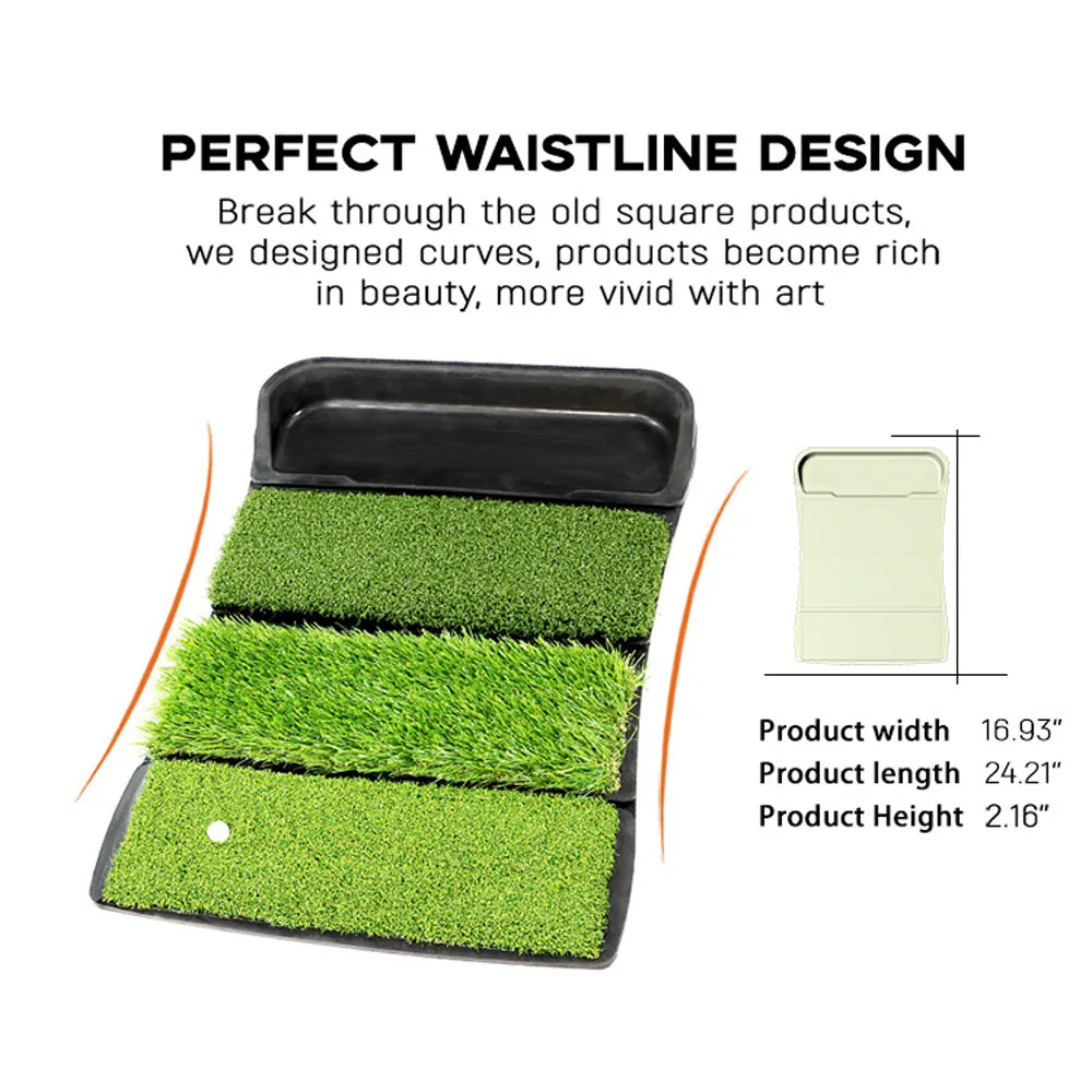 Golf Hitting Mat with Ball Tray 4 IN 1