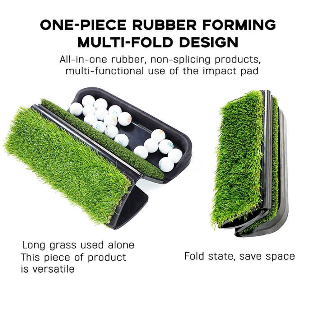 Golf Hitting Mat with Ball Tray 4 IN 1