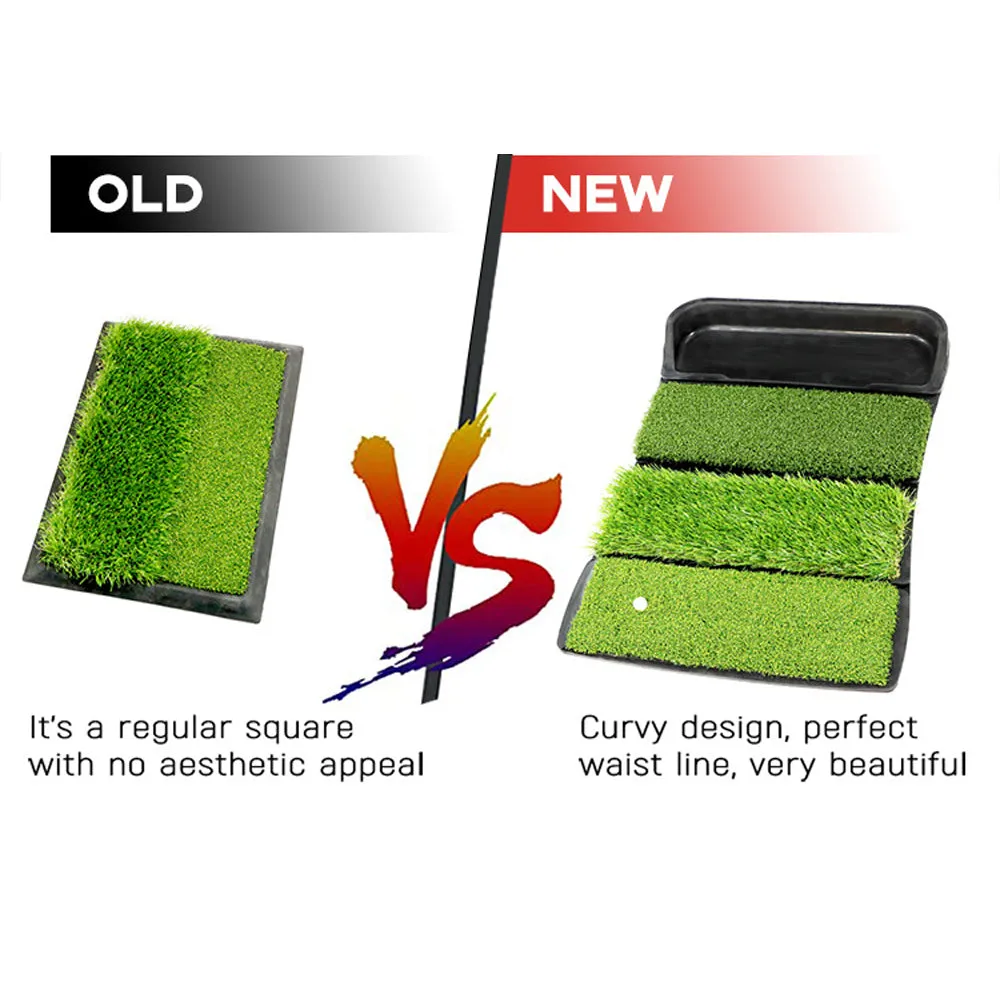 Golf Hitting Mat with Ball Tray 4 IN 1