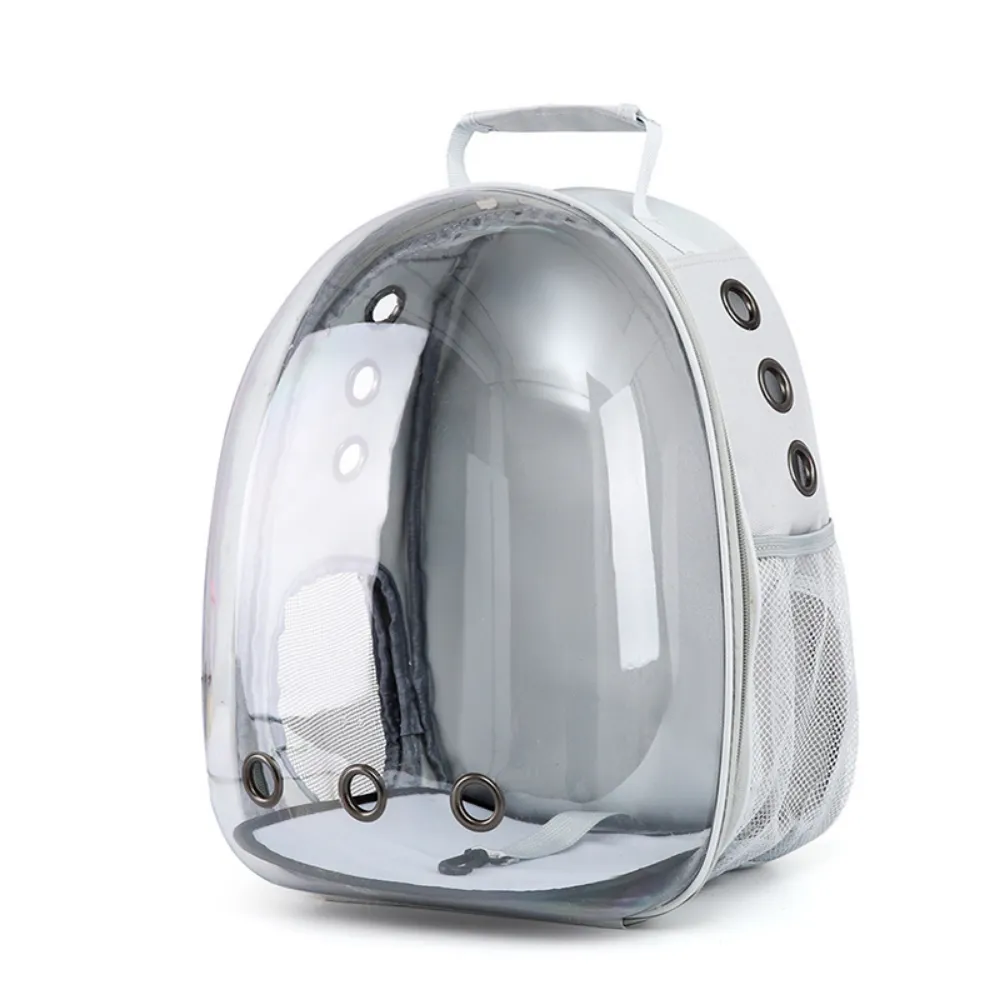 Habibi Pets Transparent Pet Backpack - Grey