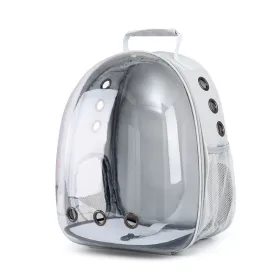 Habibi Pets Transparent Pet Backpack - Grey