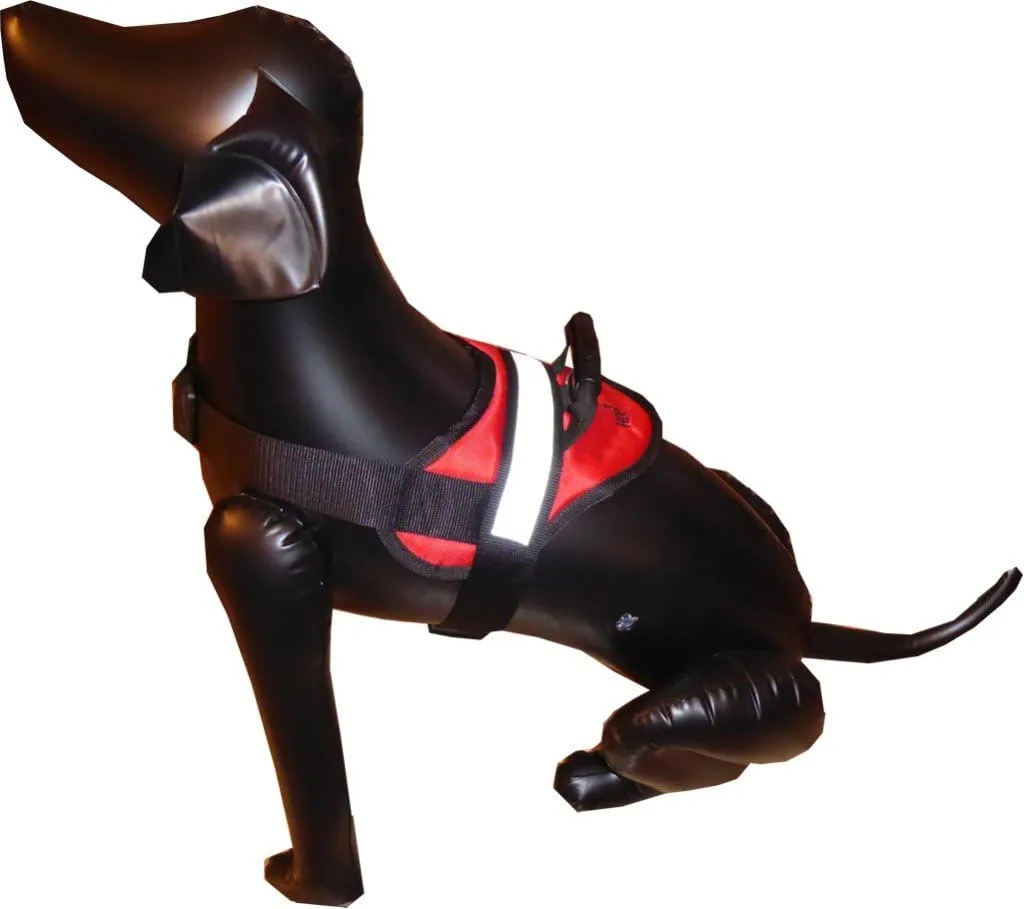 HDP Big Dog Soft No Pull Harness Size:Large Color:Red