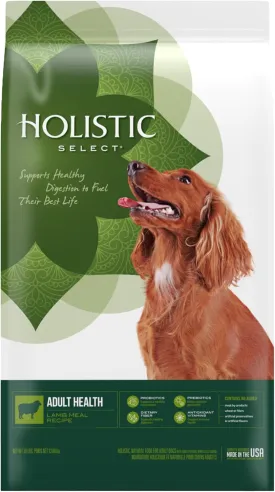 Holistic Select Natural Dry Dog Food, Lamb Meal Recipe, 30-Pound Bag