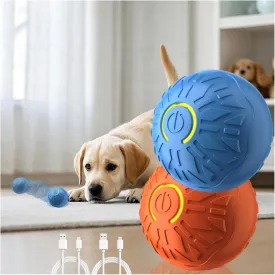 Interactive Dog Toys Dog Ball,2025 New Durable Motion Activated Automatic Rolling Ball Toys for/Small/Medium Dogs,USB Rechargeable(Orange Blue)