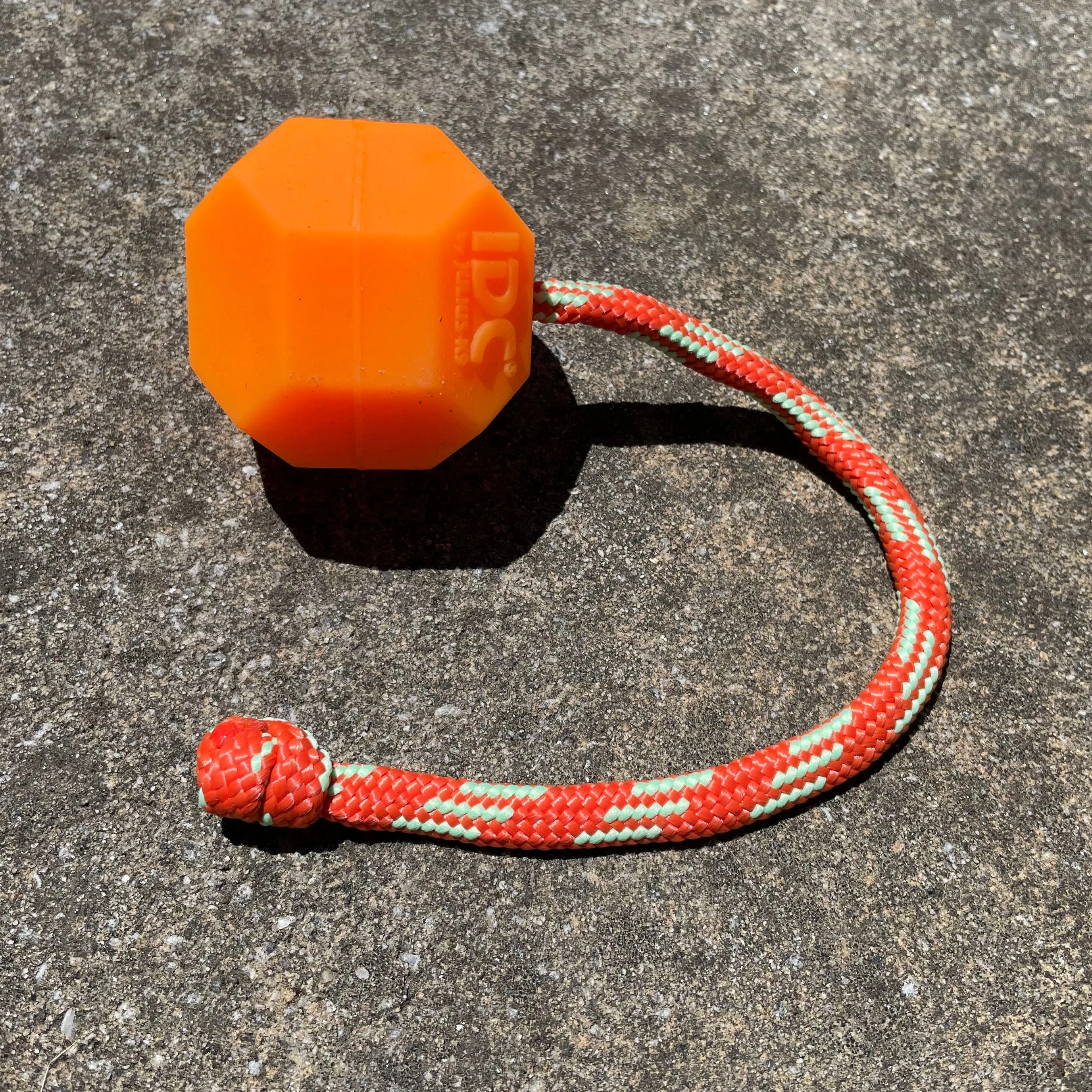 JULIUS K9 Neon Yellow Fluorescent IDC Ball, with string