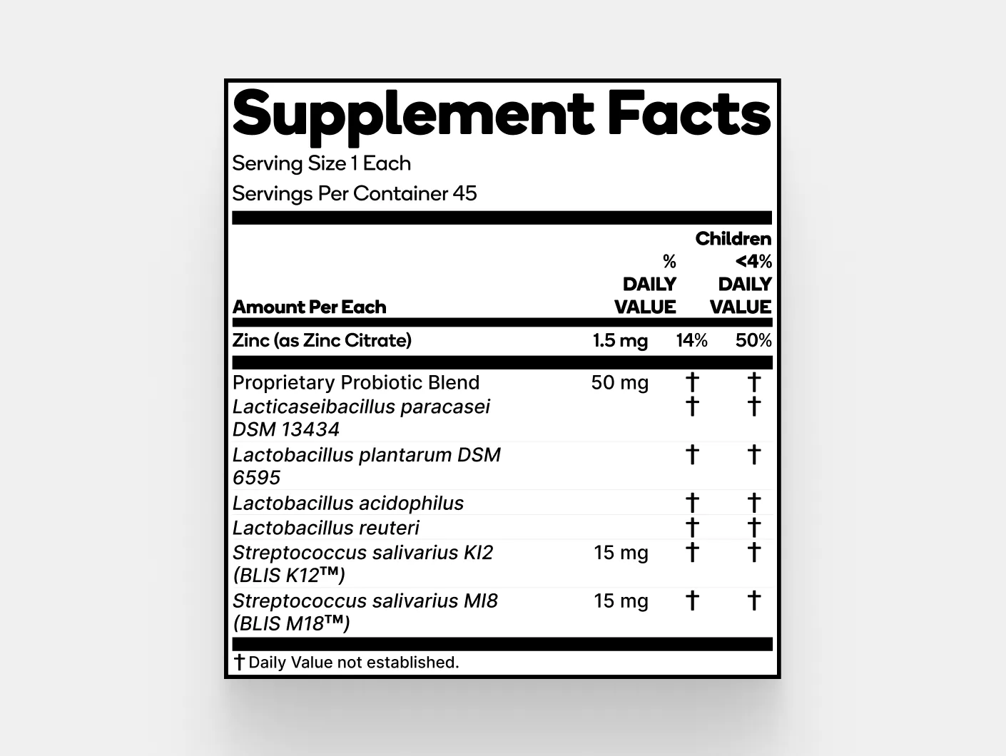 Kids Oral Probiotics