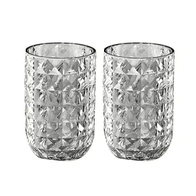 Kuber Industries Pack of 2 Toothbrush Cup Holder | for bathroom and Travelling | Dust Proof | YM.6238T | Transparent